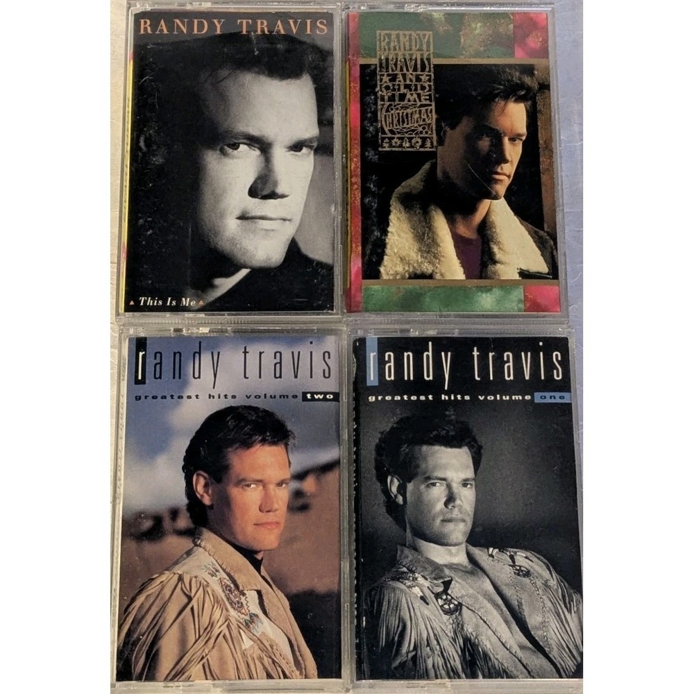 Randy Travis Cassettes Tapes Lot Of 4 Country Music 1980s 1990s Christmas Vtg - Picture 5 of 5